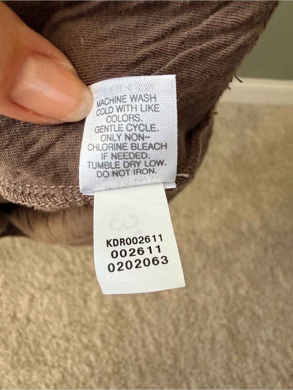 Pure Jill J.Jill Brown Textured Cotton Midi Dress Pockets M - Picture 6 of 8